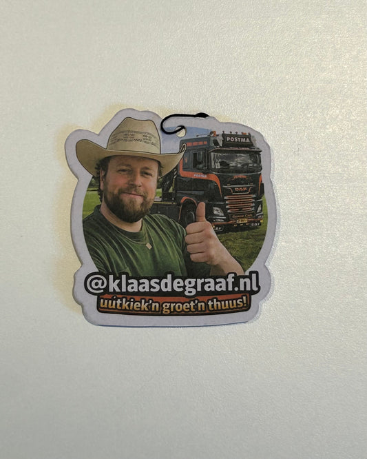 Geurhanger Klaasdegraaf.nl | Postma Transport 5 stks