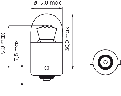 Bosma ba15s Lamp | Per 10 stuks