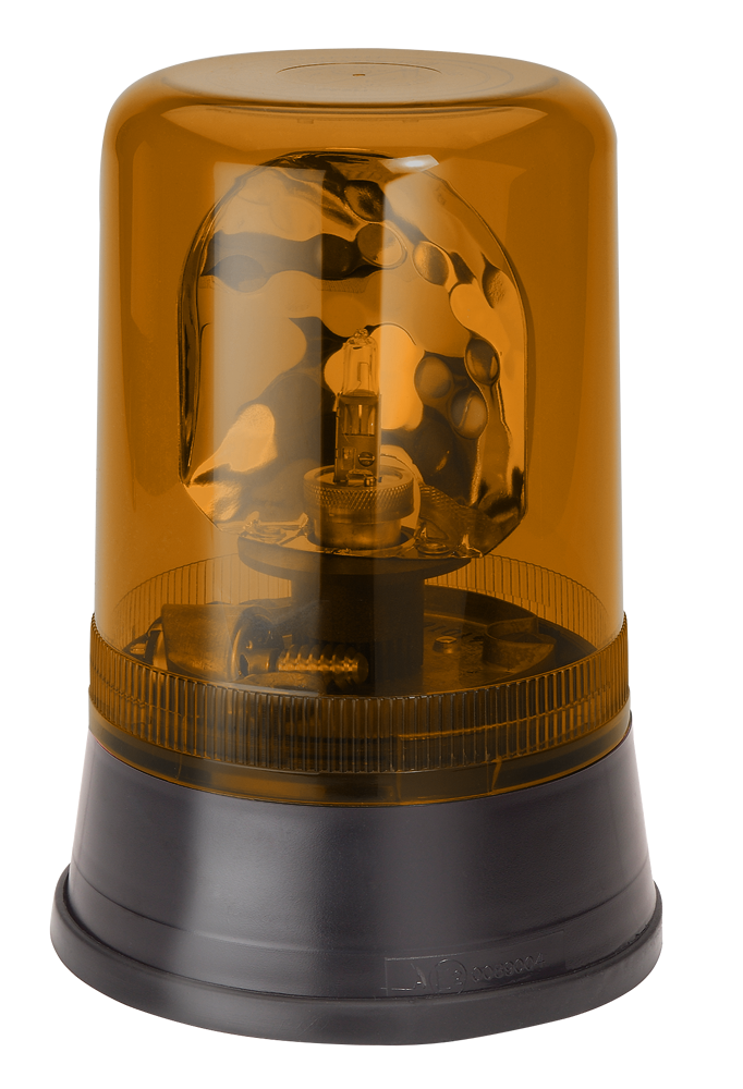 Zwaailamp AEB 595 24V | 3 puntsbevestiging | Oranje | Smoked