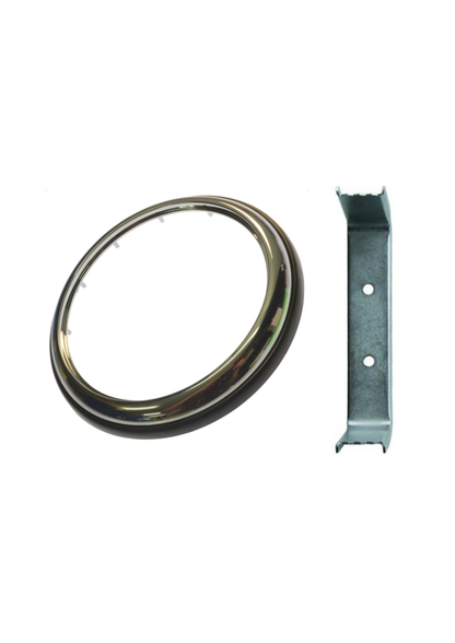 Chrome Ring voor Opbouw Achterlichten Ø140mm
