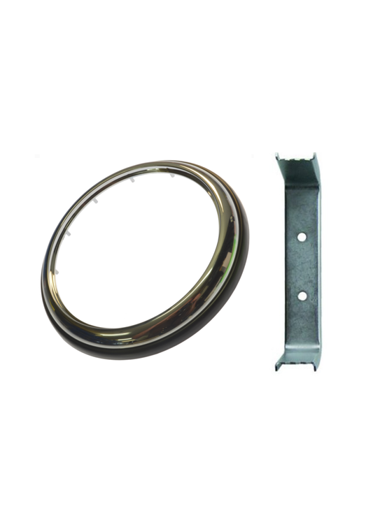 Chrome Ring voor Opbouw Achterlichten Ø140mm