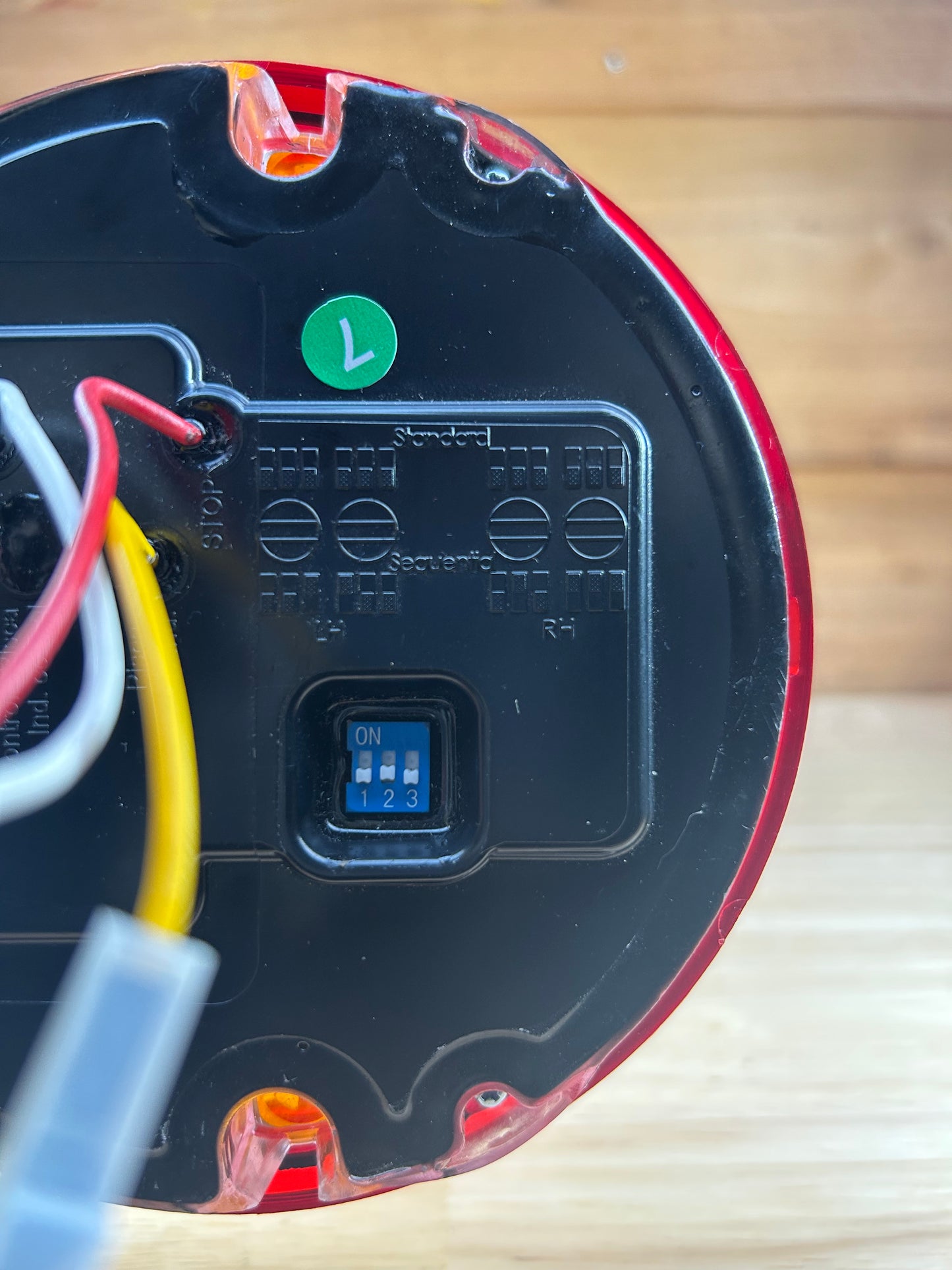 Achterlicht LED Dynamic Rond - 3 Functies