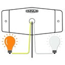 Omnius Led Schakelbare Dubbelbrander Smoked Wit/Helder | Dual Color