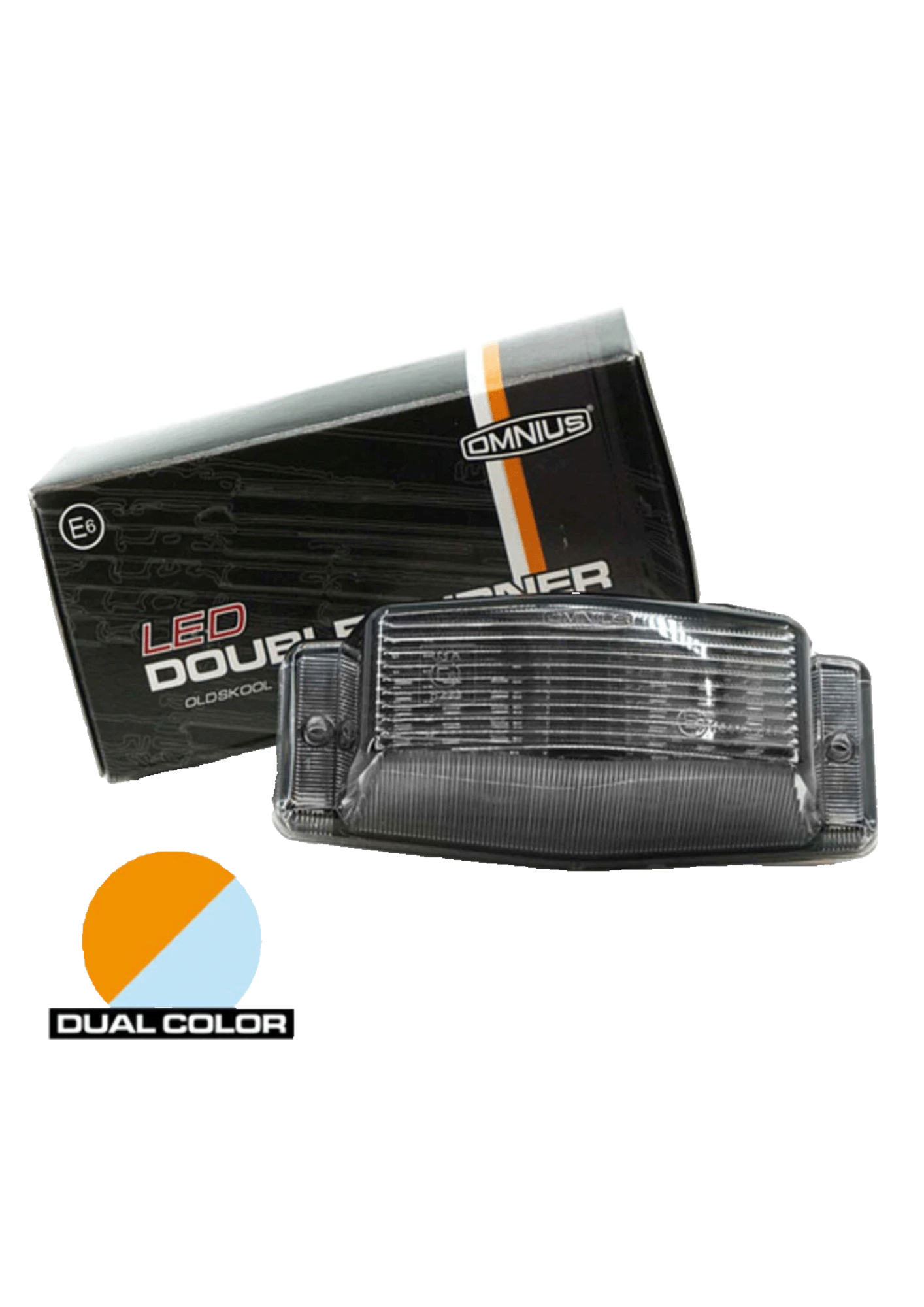 Omnius Led Schakelbare Dubbelbrander Smoked Wit/Helder | Dual Color