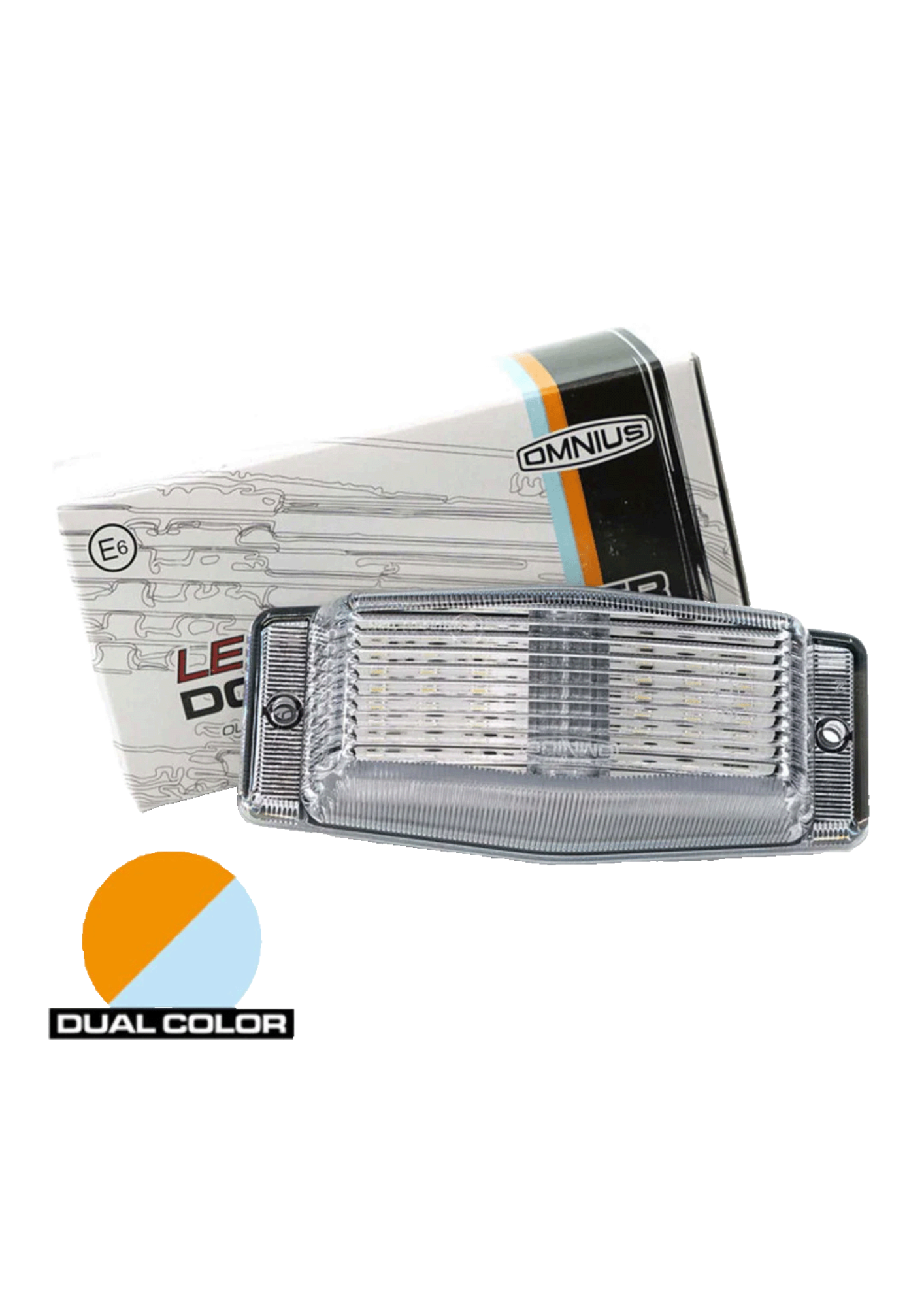 Omnius Led Schakelbare Dubbelbrander Wit/Helder | Dual Color