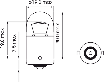 Bosma ba15s Lamp | Per 10 stuks