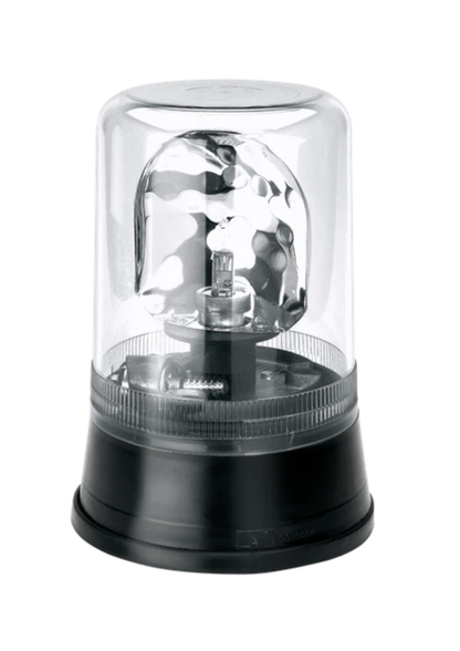 Zwaailamp AEB 595 24V | 3 puntsbevestiging | Transparant